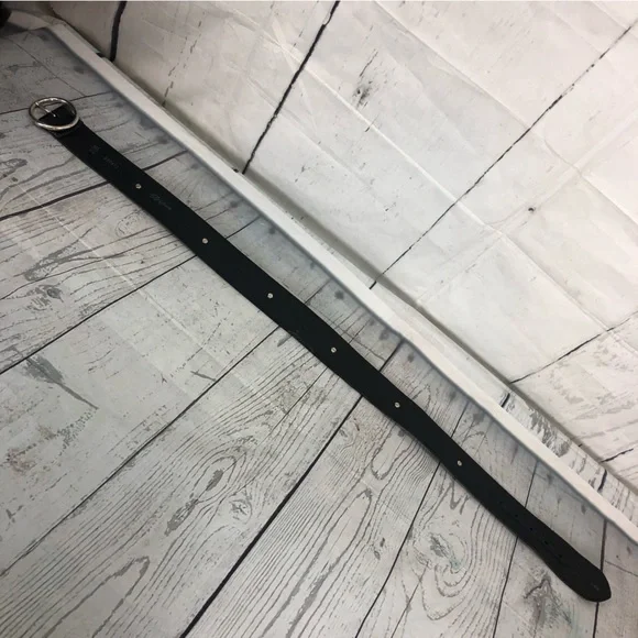 Brighton Black Embellished Embroidered Leather Belt Silver Buckle Medium… - Picture 9 of 15